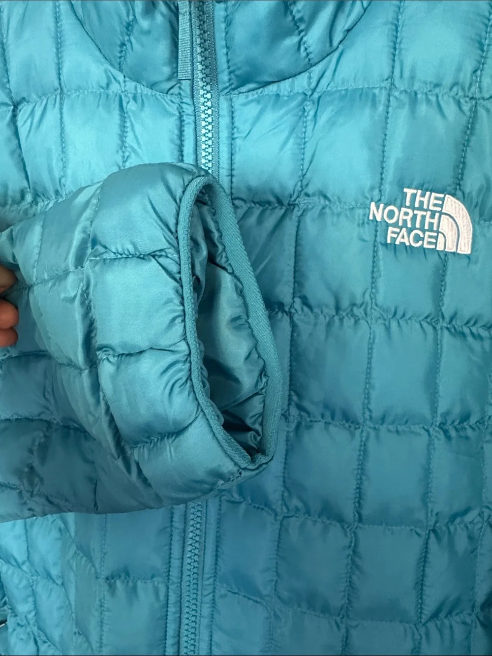The North Face Mens Thermal Insulated Jacket Digital Steel Blue Travel .